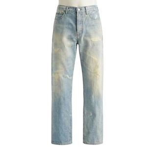 J Crew Point Sur Printed On Distressed Jeans Loose Straight Indie Sleeze 30